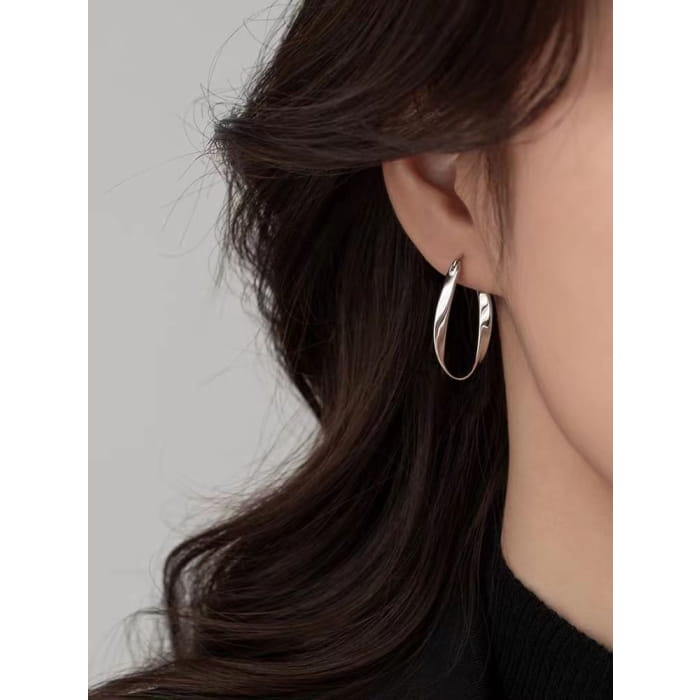 Sterling Silver Hoop Earring