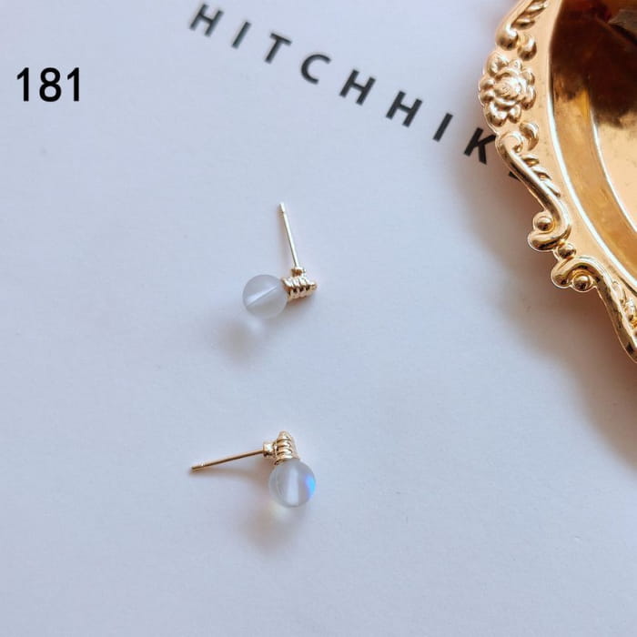 Sterling Silver Light Bulb Stud Earring