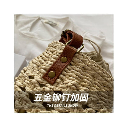 Straw Crossbody Bag