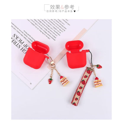 Strawberry Cake Phone Charm - Q071-01 - Without Earphone