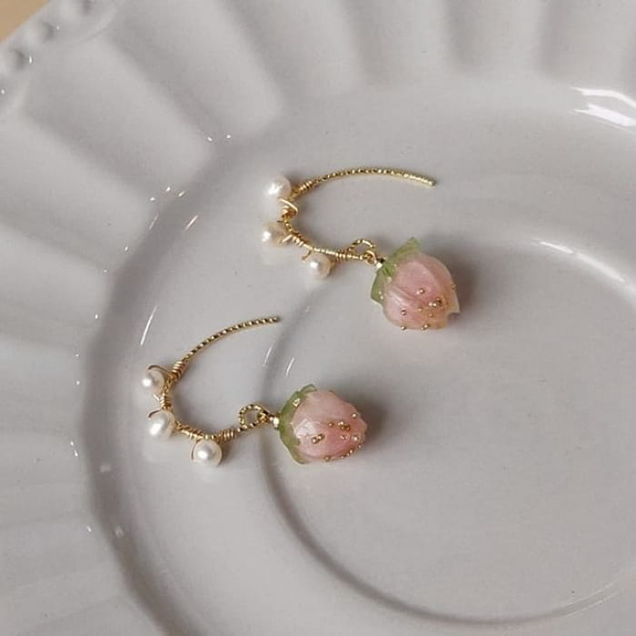 Strawberry Drop Earring