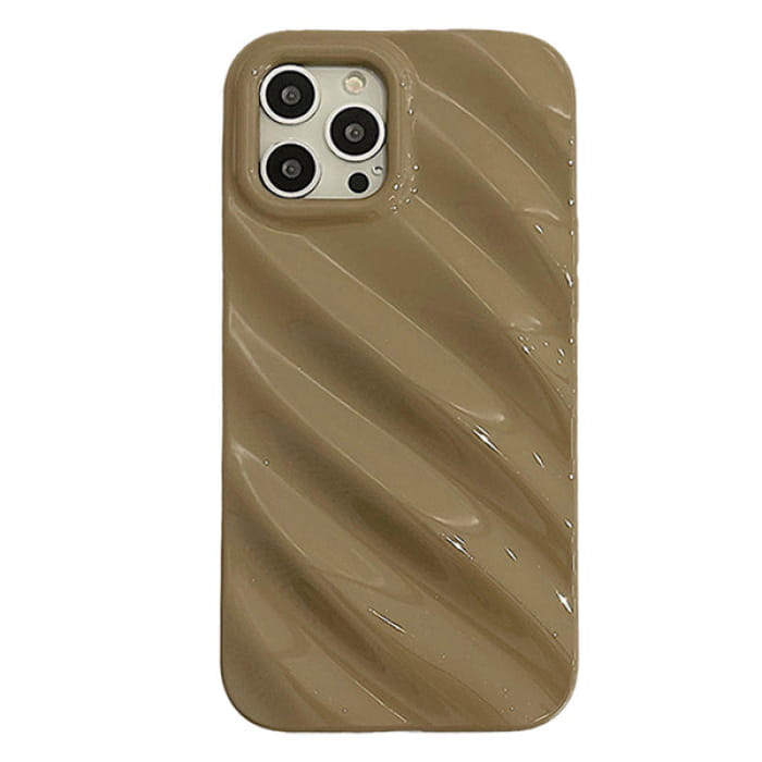 Striped Aesthetic 3D iPhone Case - 11 / Brown - IPhone