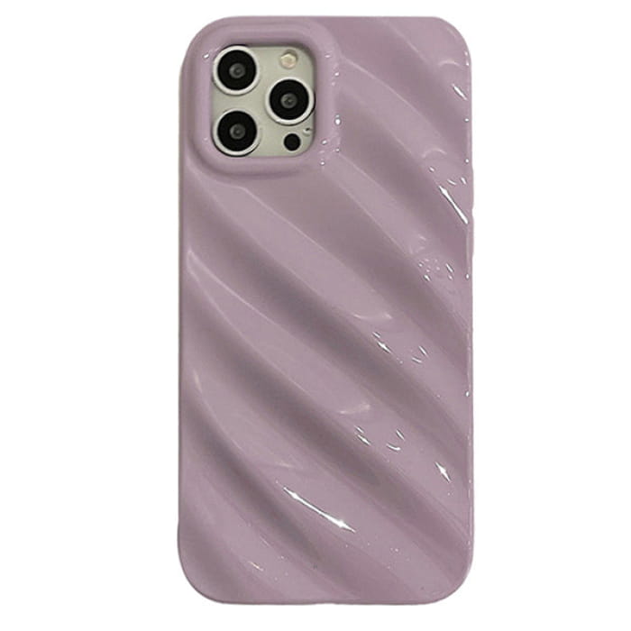 Striped Aesthetic 3D iPhone Case - 11 / Purple - IPhone