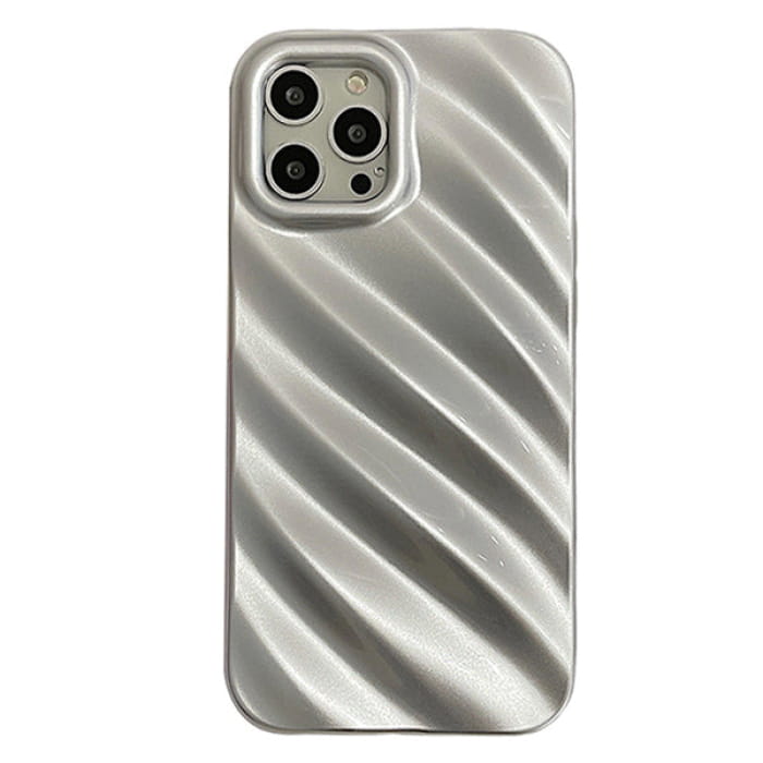 Striped Aesthetic 3D iPhone Case - 11 / Silver - IPhone