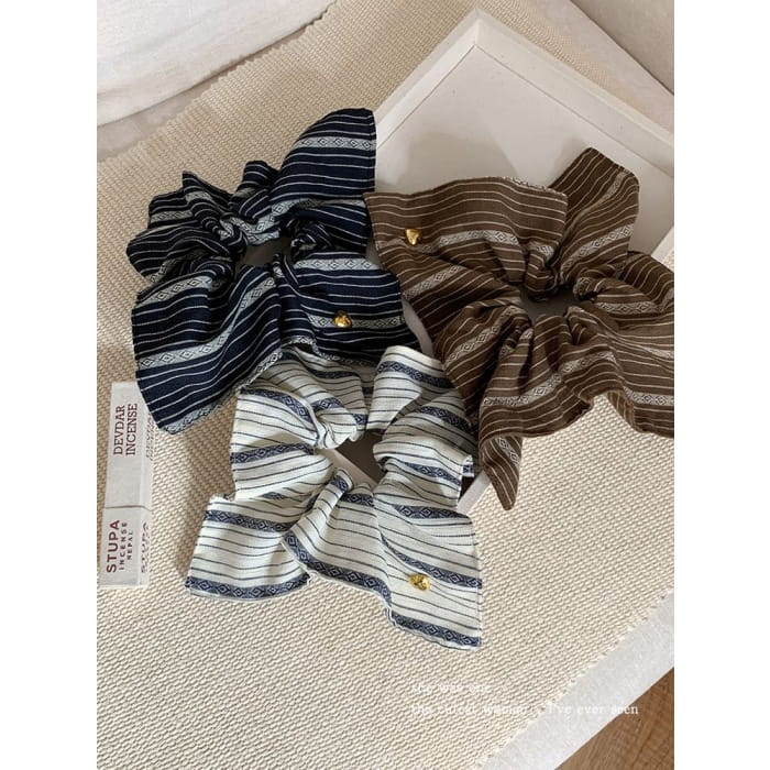 Striped Scrunchie