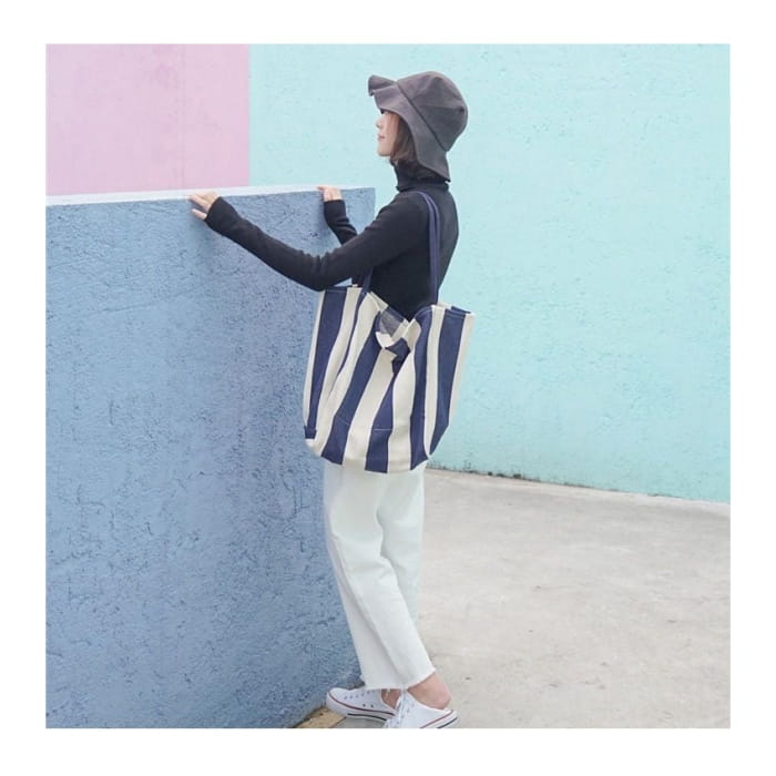 Striped Tote Bag