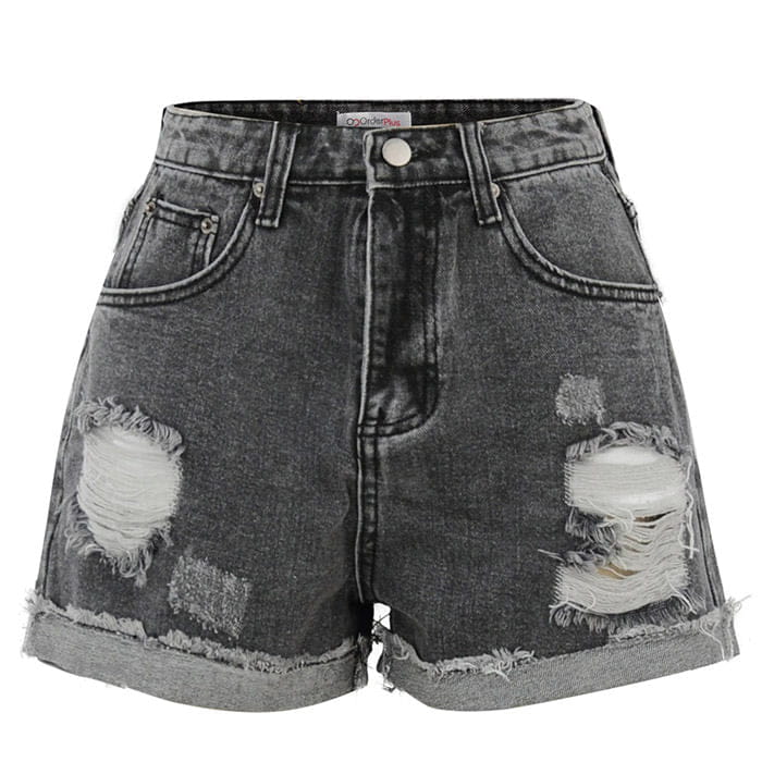 Sun Moon Denim Shorts - Pants