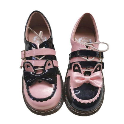 Sweat Lolita Bunny Bow-Knot Lace Up Shoes