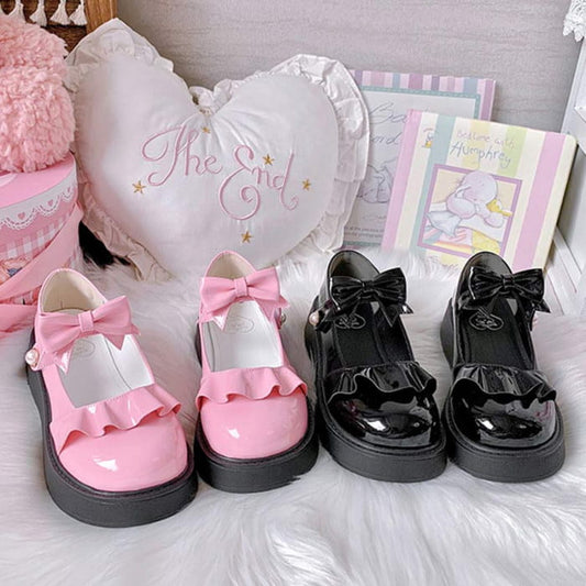 Sweet Bow Knot Lolita Mary Janes Shoes