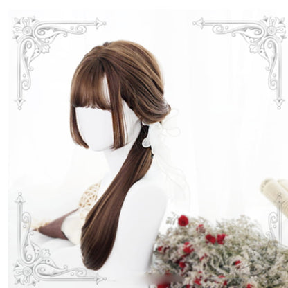 Sweet Hime Cut Long Wig - Brown B / One Size