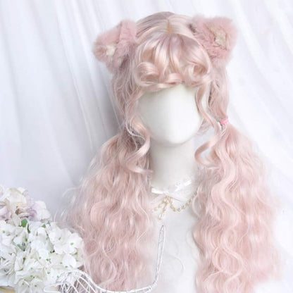 Sweet Long Curly Wig With Bangs