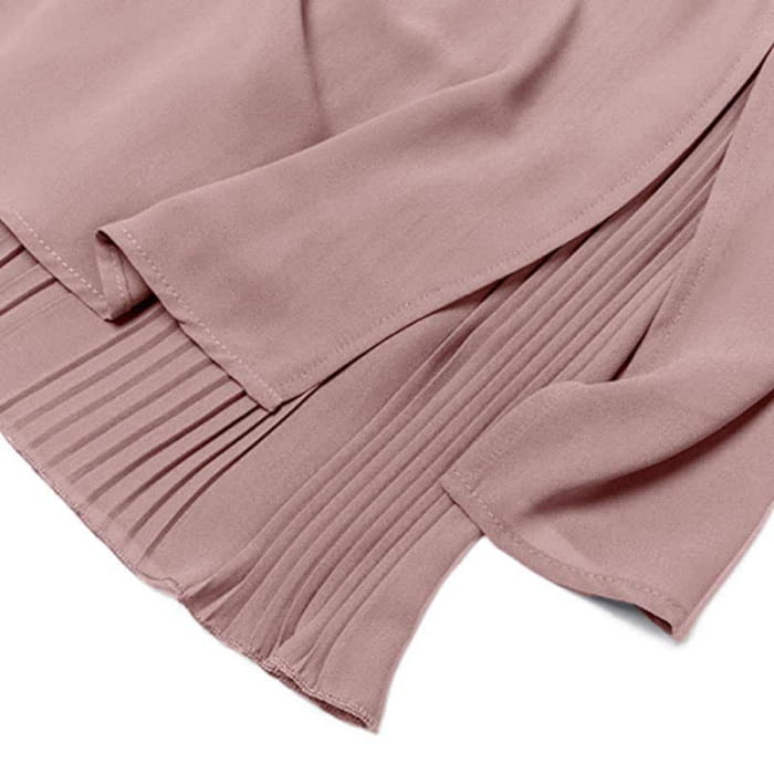 Sweet Pink Plaid Puff Sleeve Top T-Shirt Split Wide-leg