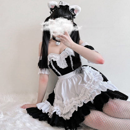 Sweet Rulffled Maid Lolita Dress