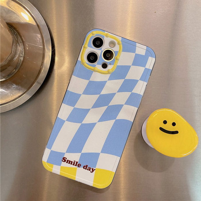 Sweet Smile Plaid iPhone Case - IPhone