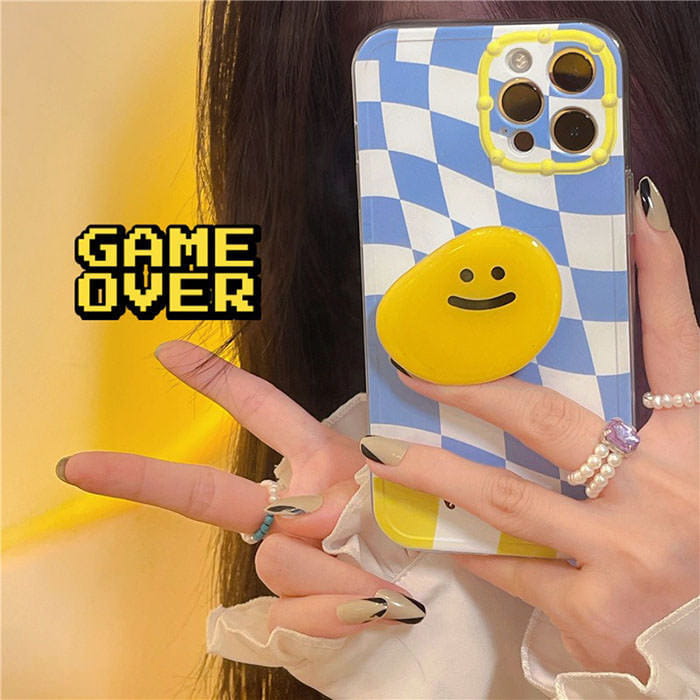 Sweet Smile Plaid iPhone Case - IPhone