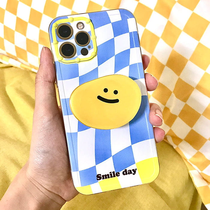 Sweet Smile Plaid iPhone Case - IPhone