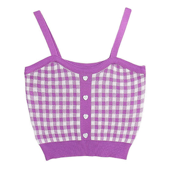 Sweet Summer Plaid Top - Tops