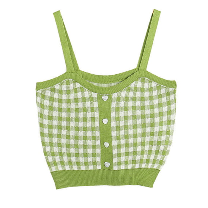 Sweet Summer Plaid Top - Tops