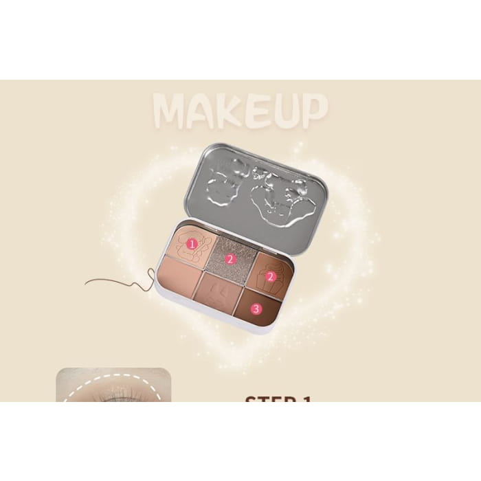 Tea Party Series Metal Box Eyeshadow Palette #01