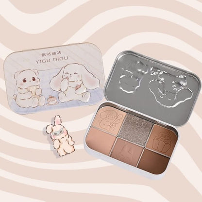 Tea Party Series Metal Box Eyeshadow Palette #01