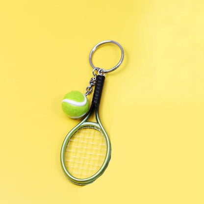 Tennis Bag Charm / Key Ring - Light Green / One Size