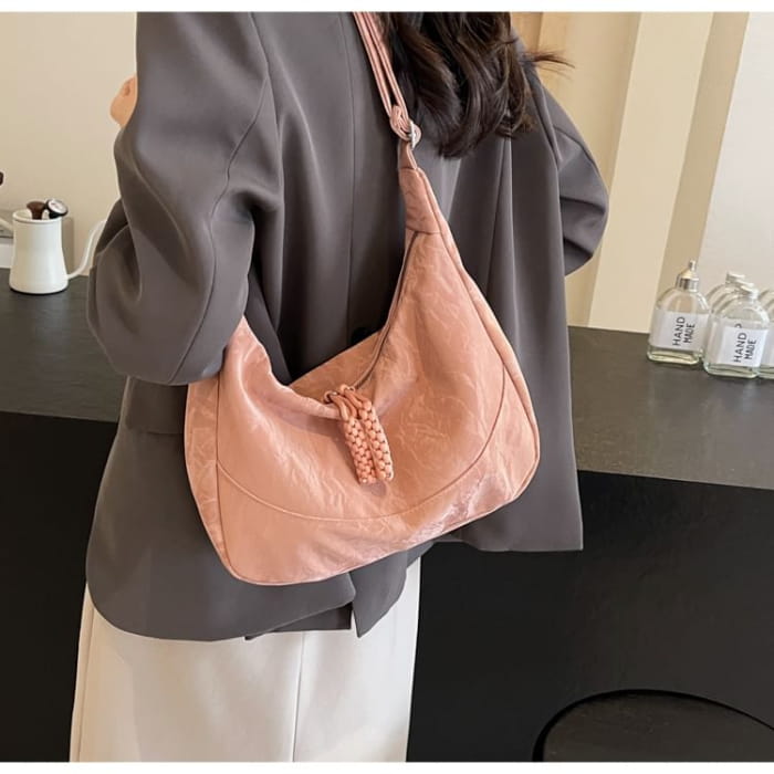 Textile Plain Shoulder Bag