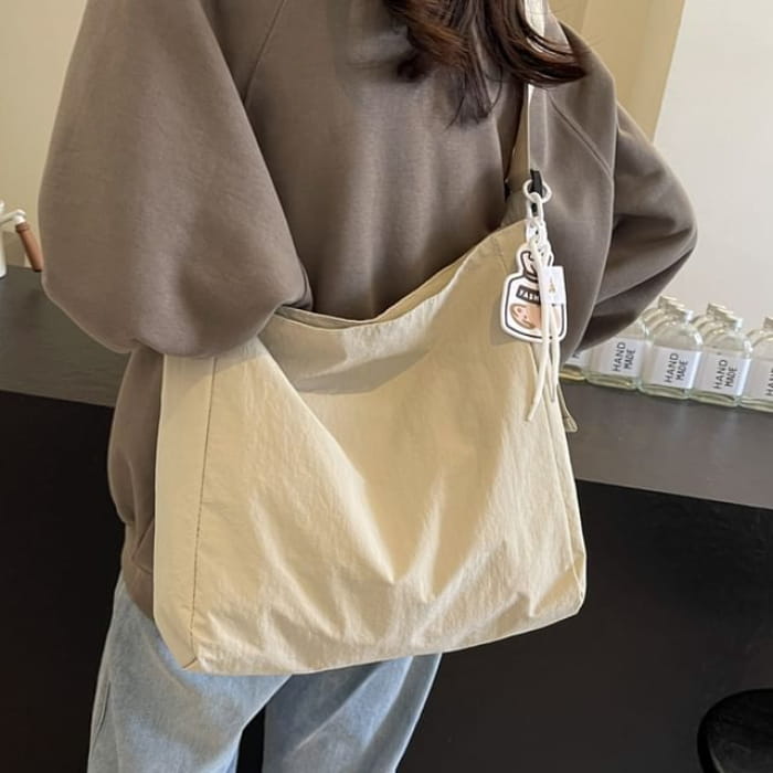 Textile Plain Shoulder Bag