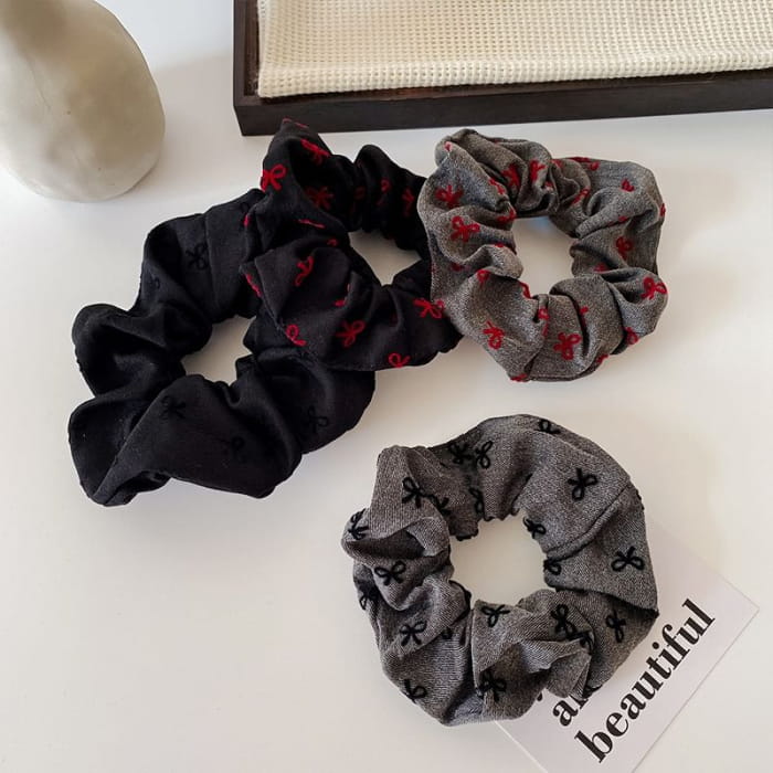 Textile Scrunchie - Hair Fashion Accessories