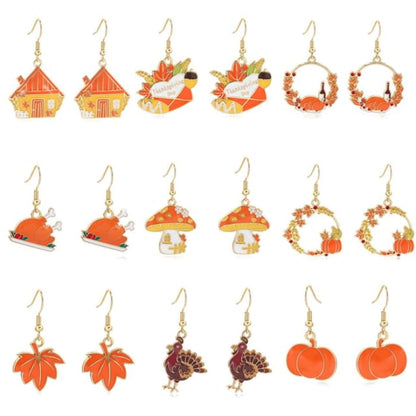 Thanksgiving Glaze Drop Earring