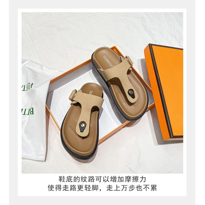 Thong Slide Sandals