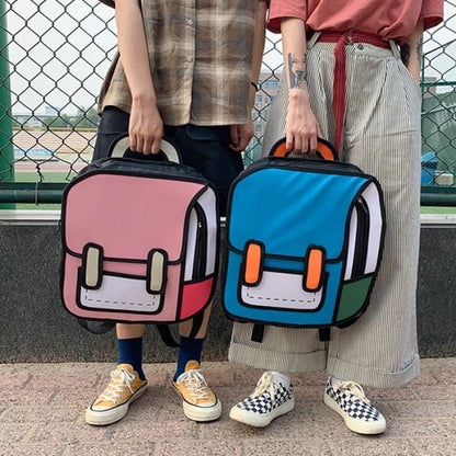 Three Dimensional Cartoon Backpack