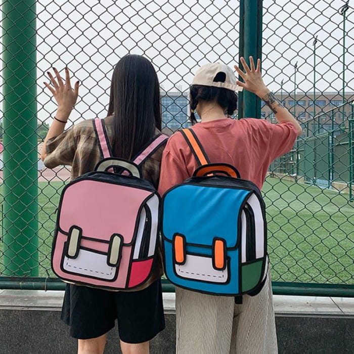 Three Dimensional Cartoon Backpack