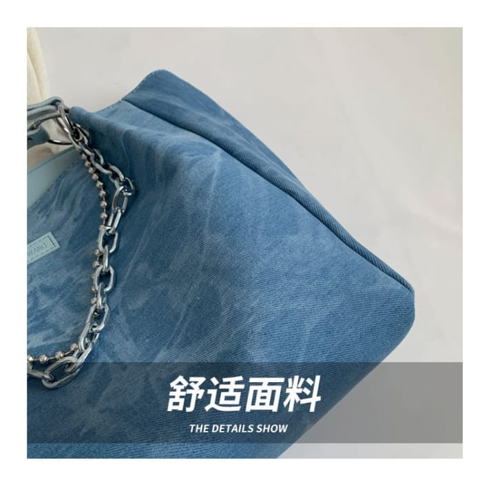 Tie Dye Chain Strap Tote Bag