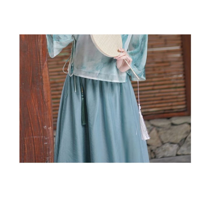 Tie Dye Hanfu Costume Set