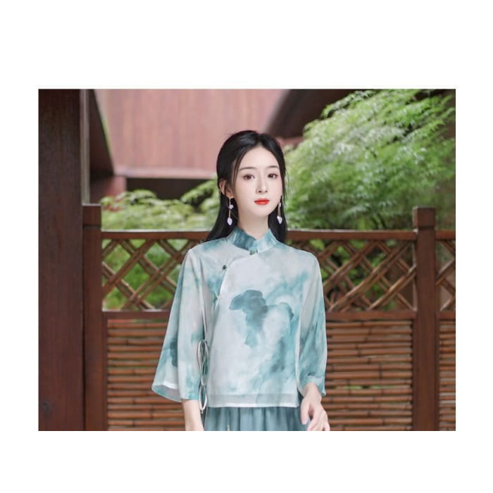 Tie Dye Hanfu Costume Set