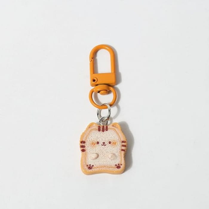 Toast Animal Bag Charm Keyring (Various Designs) - Cat