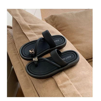 Toe Loop Slide Sandals