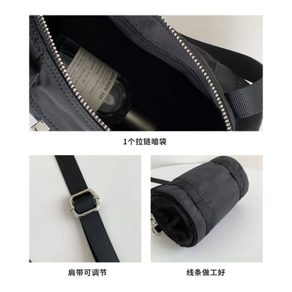 Top Handle Nylon Crossbody Bag