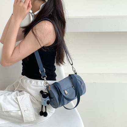 Top Handle Nylon Crossbody Bag - Blue / One SIze