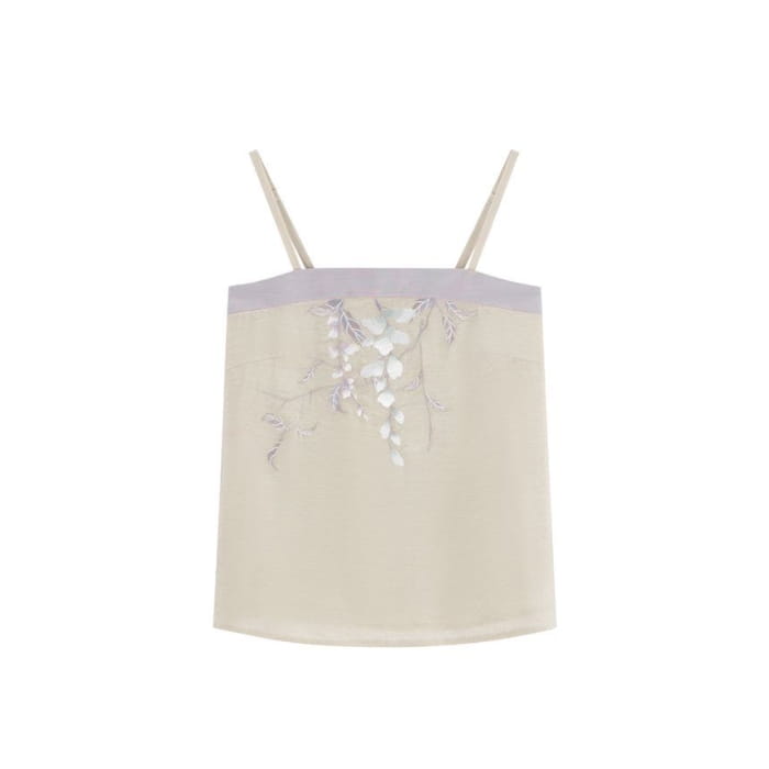 Traditional Chinese Embroidered Camisole Top / High Rise