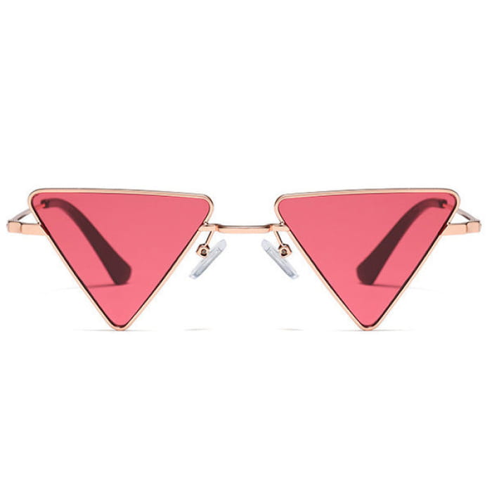 Triangle Sunglasses - Red - Glasses