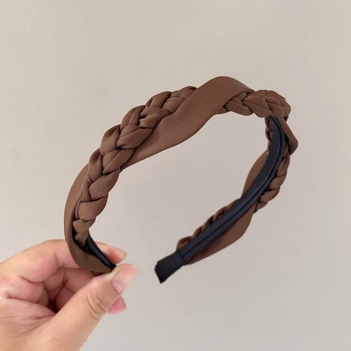 Twisted Plain Headband - Dark Brown / One Size - Hair