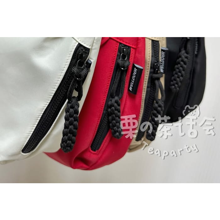 Two Tone Crossbody Bag / Charm / Set