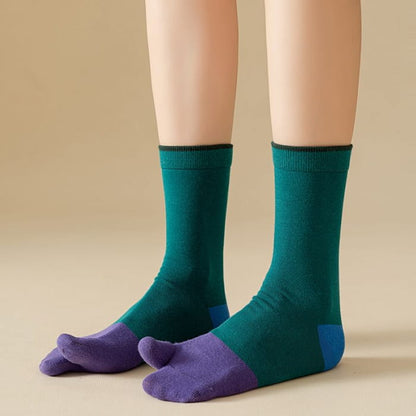 Two Tone Tabi Short Socks