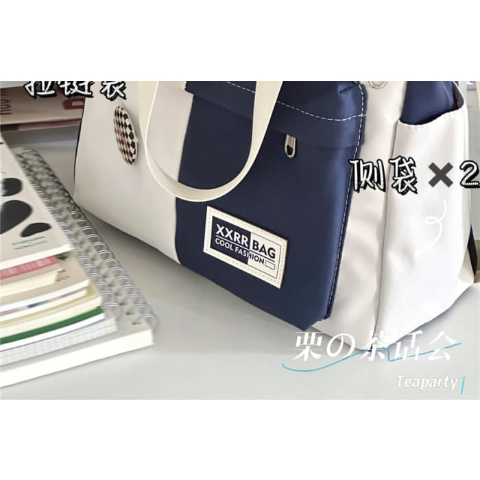 Two Tone Tote Bag / Charm / Set