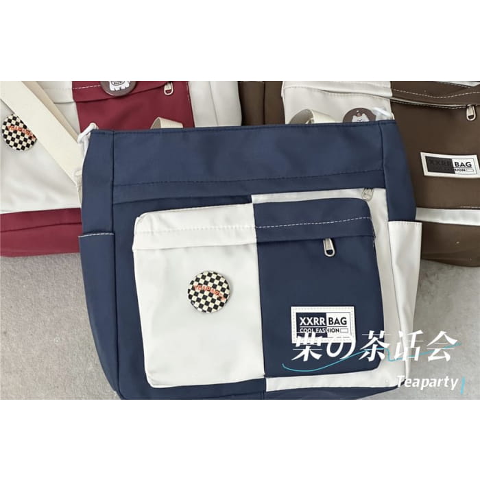 Two Tone Tote Bag / Charm / Set