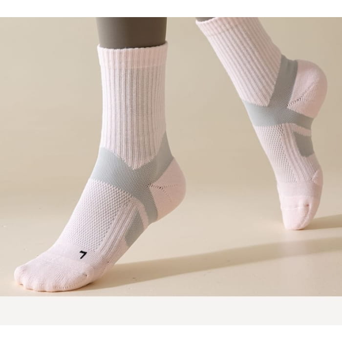 Two Tone Yoga Short Socks Set