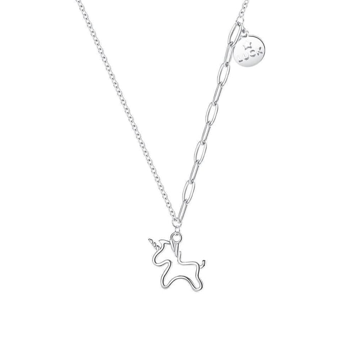 Unicorn Pendant Alloy Choker