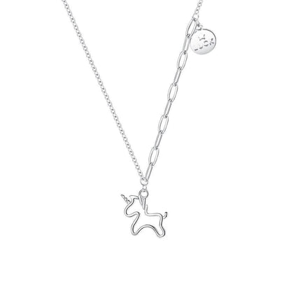 Unicorn Pendant Alloy Choker