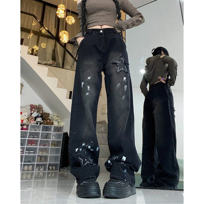 Vintage Black Star Jeans